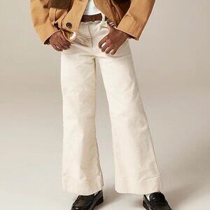 Crewcuts Girls Ecru Corduroy Wide-Leg Pants – Size 6